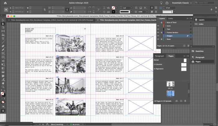 4 Storyboard Plugins for Adobe Photoshop