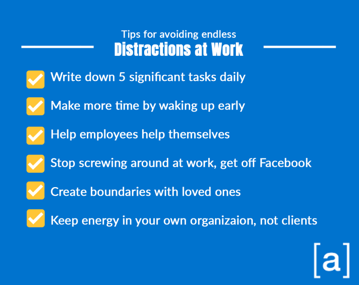 Distractions overcome studying while tips avoid