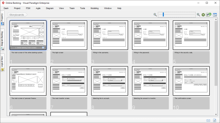 Storyboard app website like medium looks